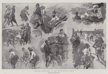 Cycling Sketches in the Environs of Paris